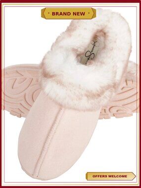 Fluffy Clog Slipper with Memory Foam Women's